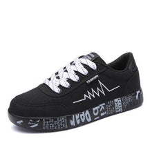 Load image into Gallery viewer, New 2019 Spring Women Shoes Black Sneakers Female Lace-up Women