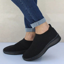 Load image into Gallery viewer, MCCKLE Plus Size Women Casual Knitting Sock Sneakers Stretch Flat Platform