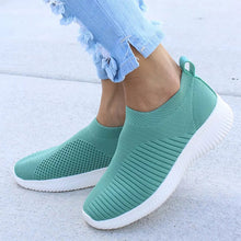 Load image into Gallery viewer, MCCKLE Plus Size Women Casual Knitting Sock Sneakers Stretch Flat Platform