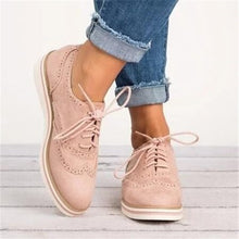 Load image into Gallery viewer, WENYUJH Rubber Brogue Shoes Woman Platform Oxfords British