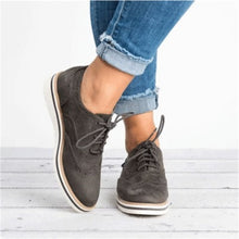Load image into Gallery viewer, WENYUJH Rubber Brogue Shoes Woman Platform Oxfords British